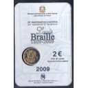 2009 Braille 200 Anniversario della Nascita 2 € in folder Italia